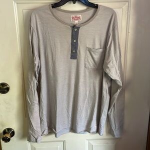XXL True Religion 3 button Henley